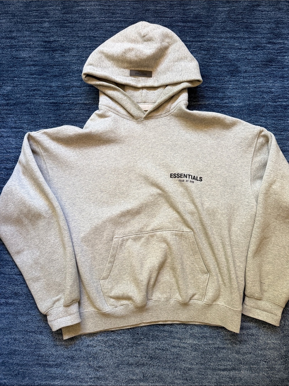 Essentials Men's Hooded Sweatshirt in Heather Gray
